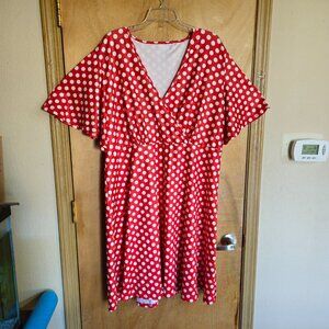 Polka Dot Dress 4XL Short Sleeve